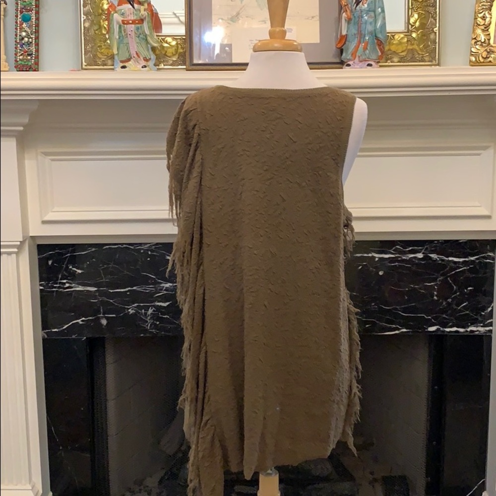 Free People olive gn unique tunic top - Picture 4 of 7